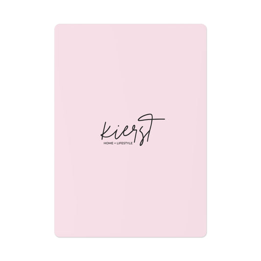 Signature Pink Poker Playing Cards – kierst Home + Lifestyle Deck