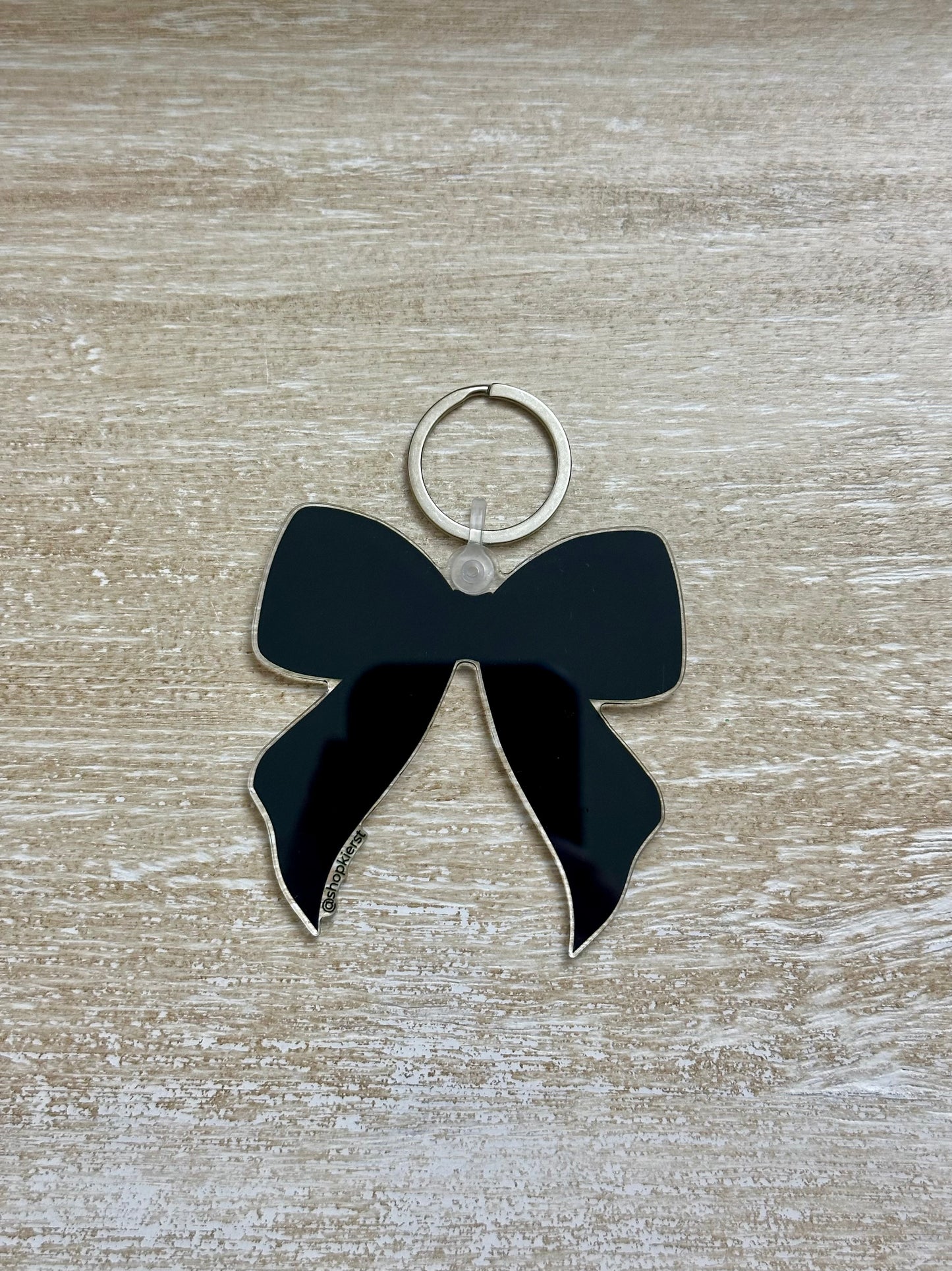 Black Bow Ornament + Keychain