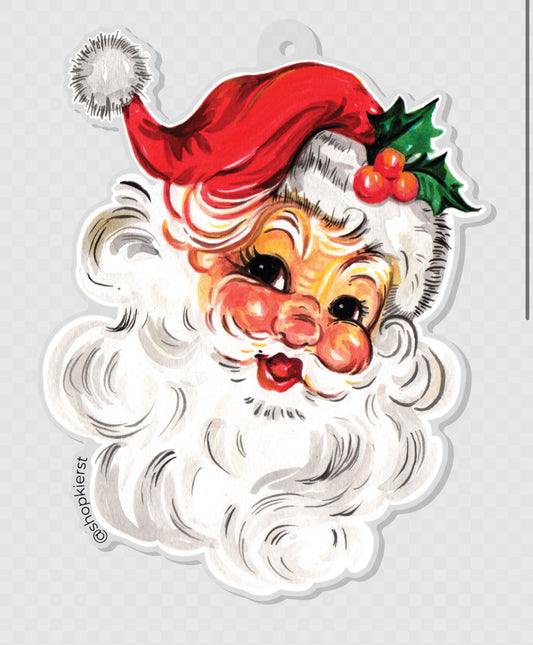 Nostalgic 90s Santa Ornament + Keychain