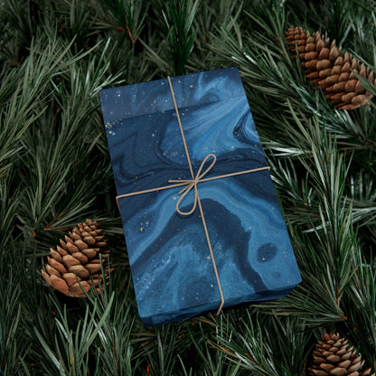 Blue Marble Gift Wrapping Paper