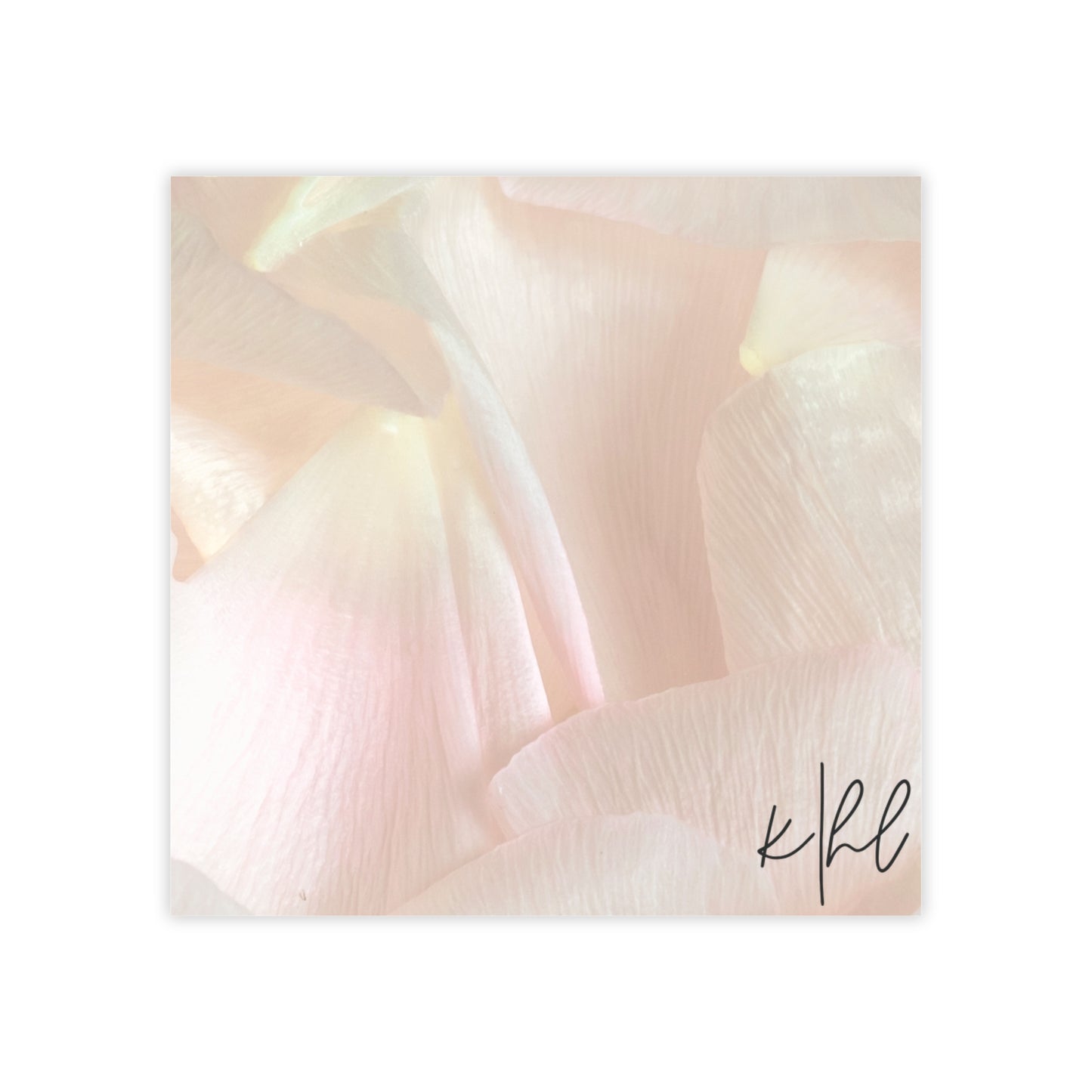 Iridescent Petals Post-it® Note Pad | Soft Pink Floral Sticky Notes for Elegant Everyday Reminders