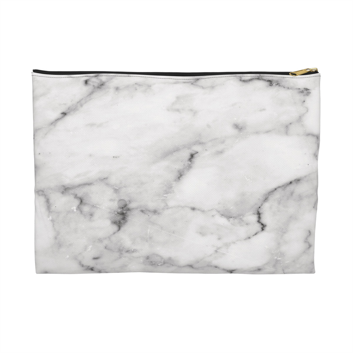 Lived-In Grey Marble Accessory Pouch