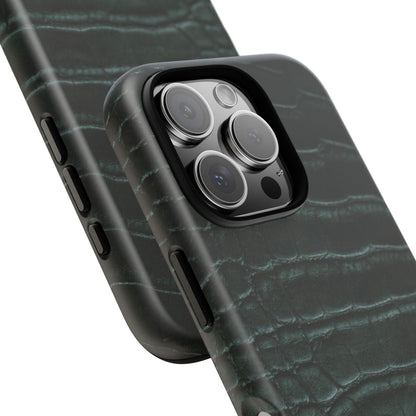 Emerald Crocodile Print iPhone Case | Designed to Stand Out