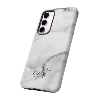 Lived-In White and Grey Marble Samsung Galaxy Case | Soft Strength, Redefined