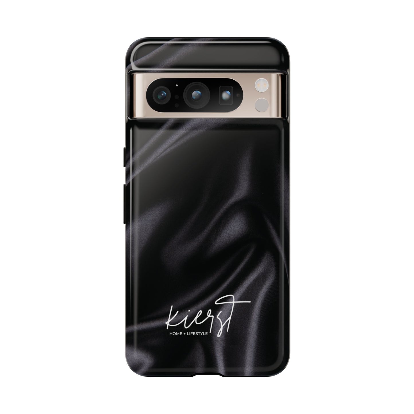Black Silk Print Google Pixel Phone Case