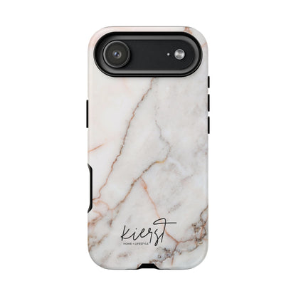 Warm White Marble iPhone Case