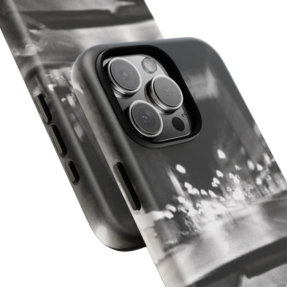 Faded Summer Nights iPhone Case | A Cinematic Blur of City Lights and Nostalgia