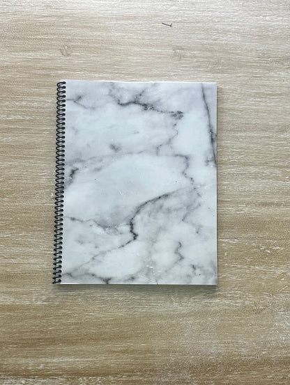 Lived-In Grey Marble Notebook