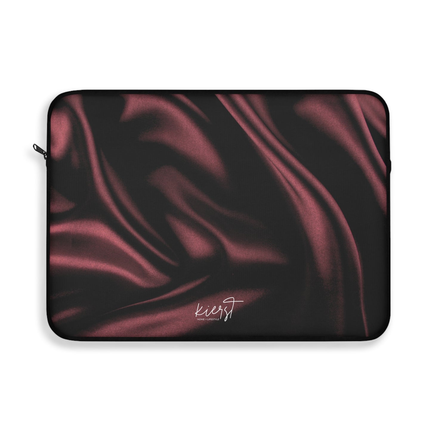 Signature Velvet Noir Silk Print Laptop Sleeve