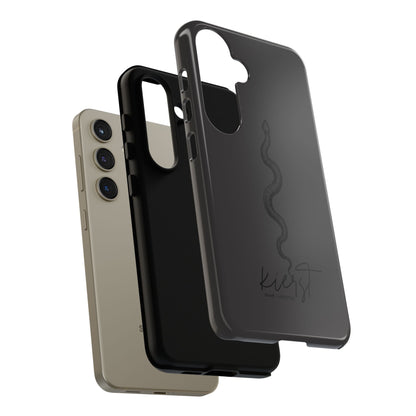 Long Black Snake Samsung Galaxy Phone Case | Power In The Subtleties
