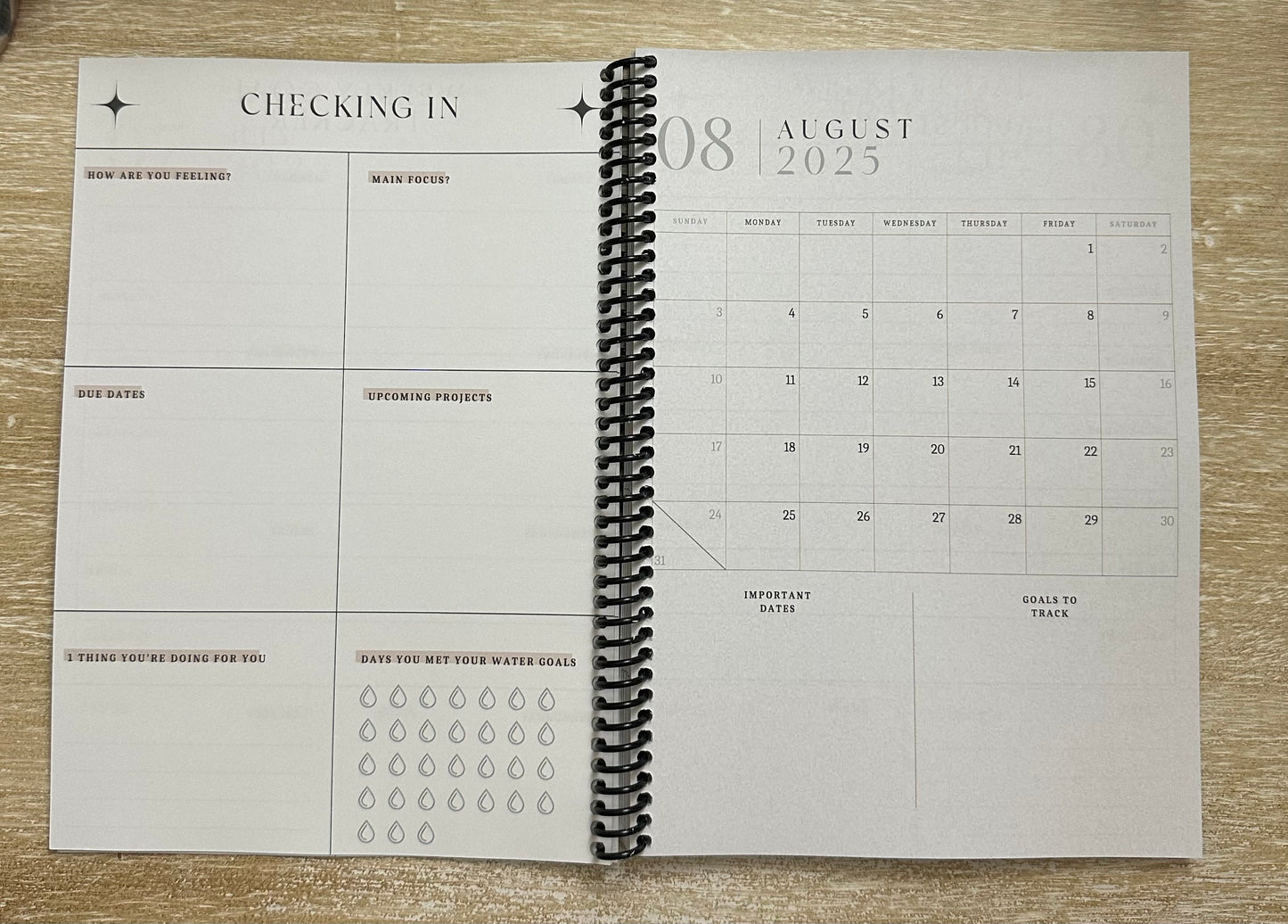 Academic Year Planner Lived-In Grey Marble