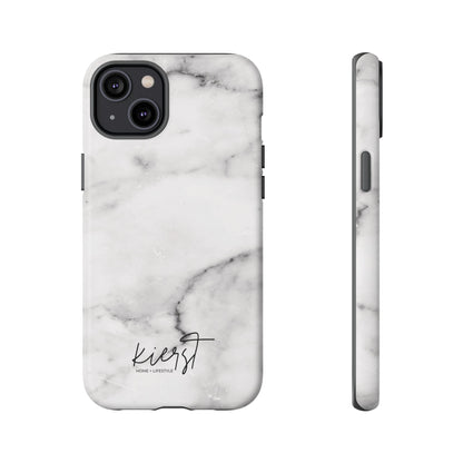 Lived-In White and Grey Marble iPhone Case | Curated Calm, Captured in Marble