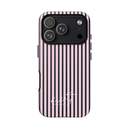 Signature Pink + Signature Storm Stripe iPhone Case
