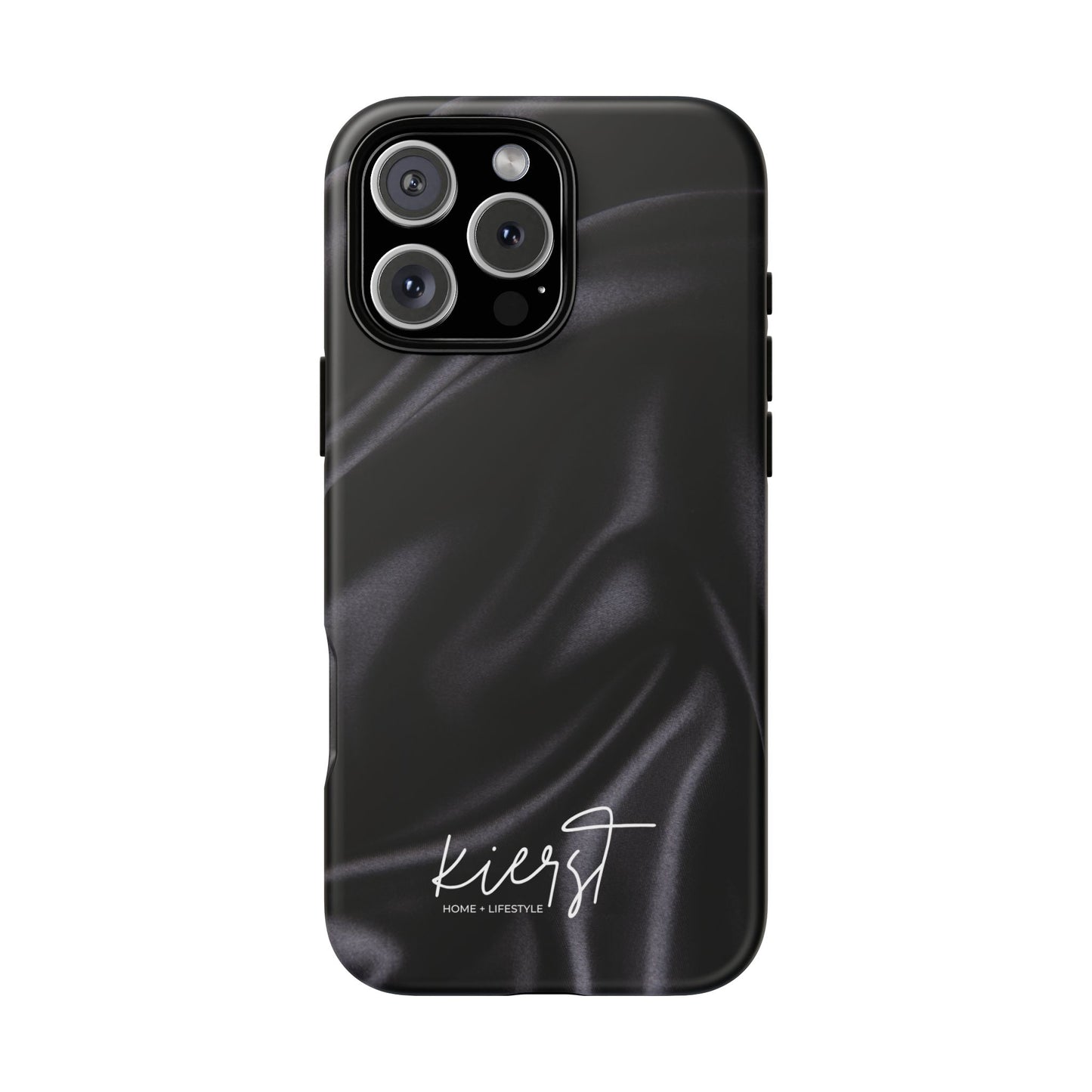 Black Silk Print iPhone Case