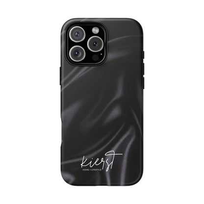 Black Silk Print iPhone Case
