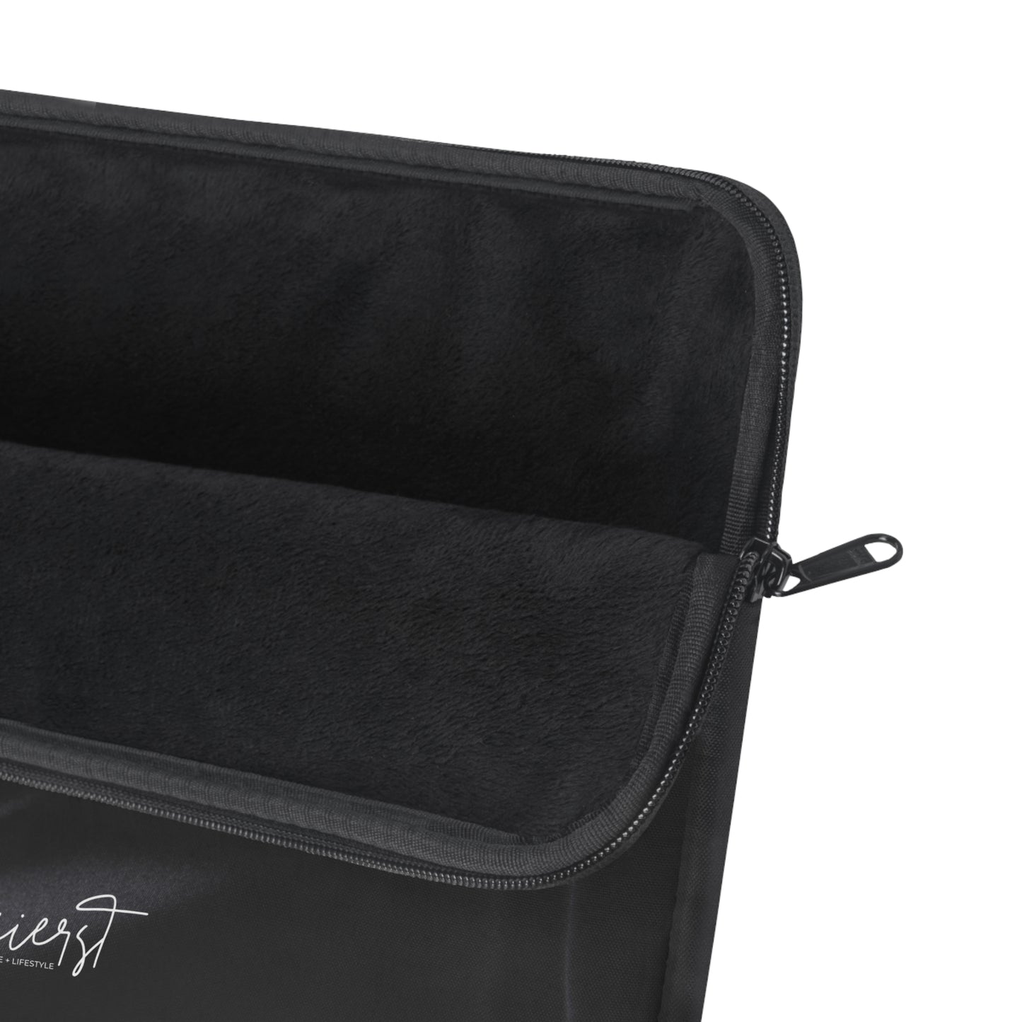 Black Silk Print Laptop Sleeve