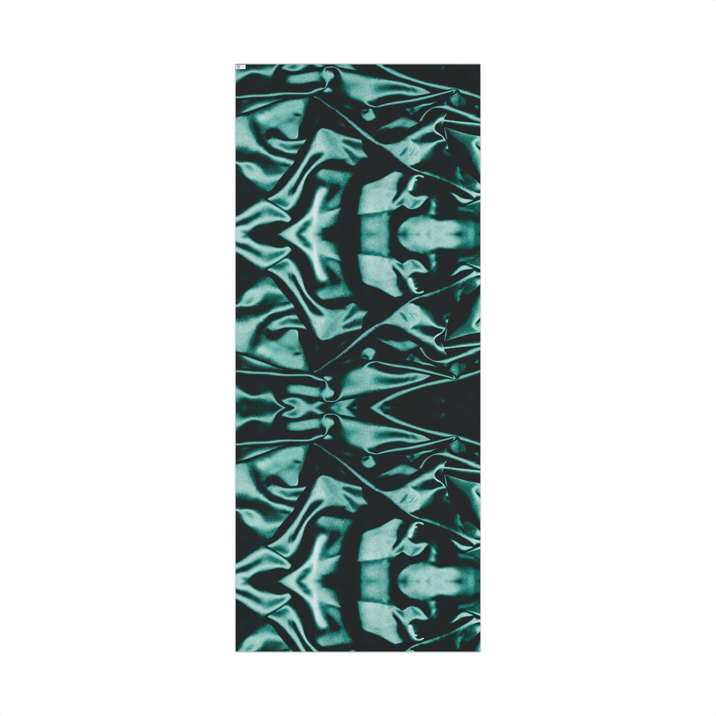 Emerald Satin Print Gift Wrapping Paper