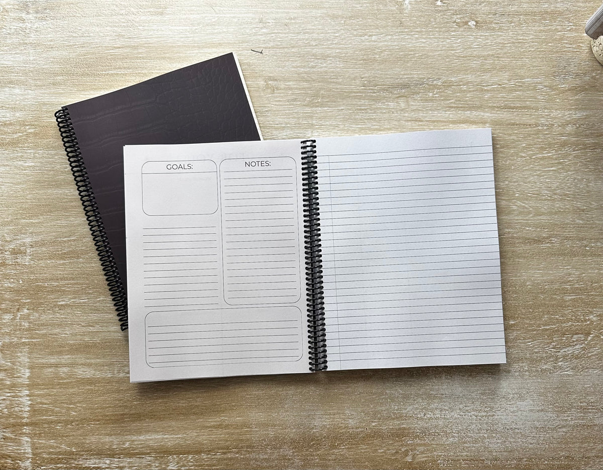 2027 Signature Velvet Noir Crocodile Lifestyle Planner