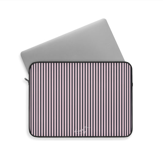 Signature Pink + Signature Storm Striped Laptop Sleeve