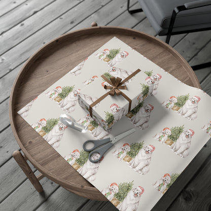 Christmas Dogs Gift Wrapping Paper