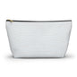 White Alligator Accessory Pouch w T-bottom