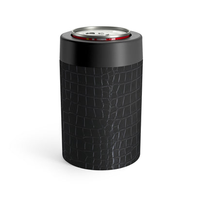 Crocodile Print Can Holder – Matte Black Faux Texture