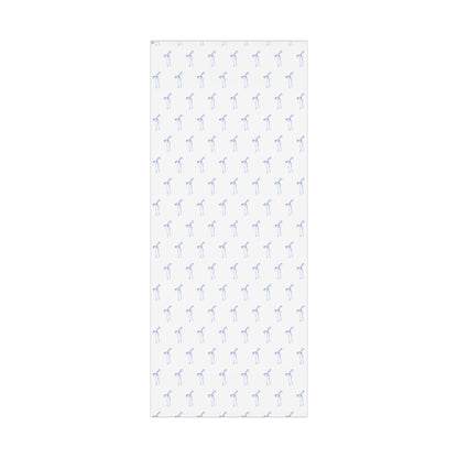 Delicate Blue Bow Gift Wrapping Paper – Hand-Painted Style Ribbon Pattern on White