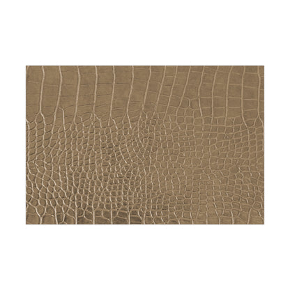 Tan Alligator Gift Wrapping Paper