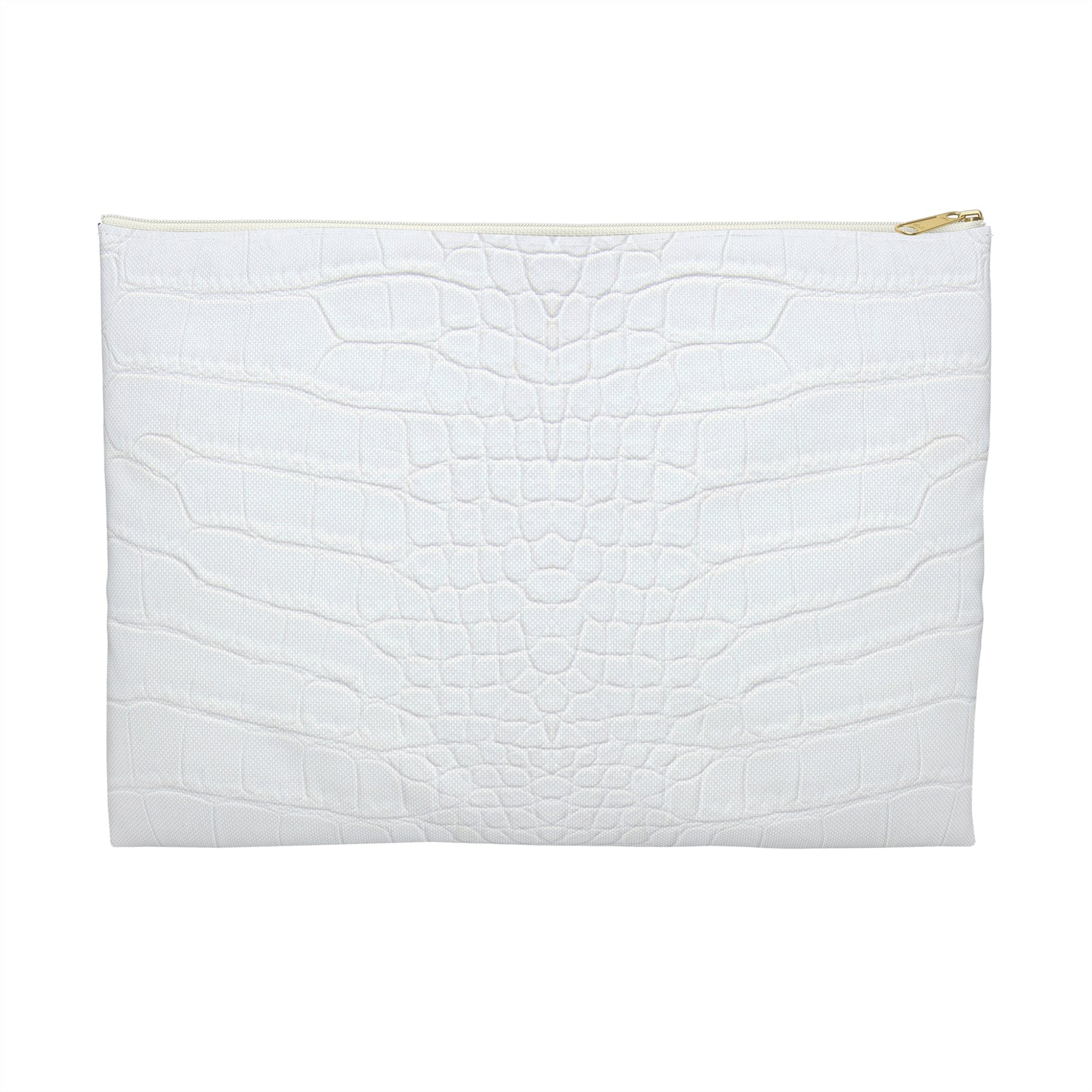 White Alligator Accessory Pouch