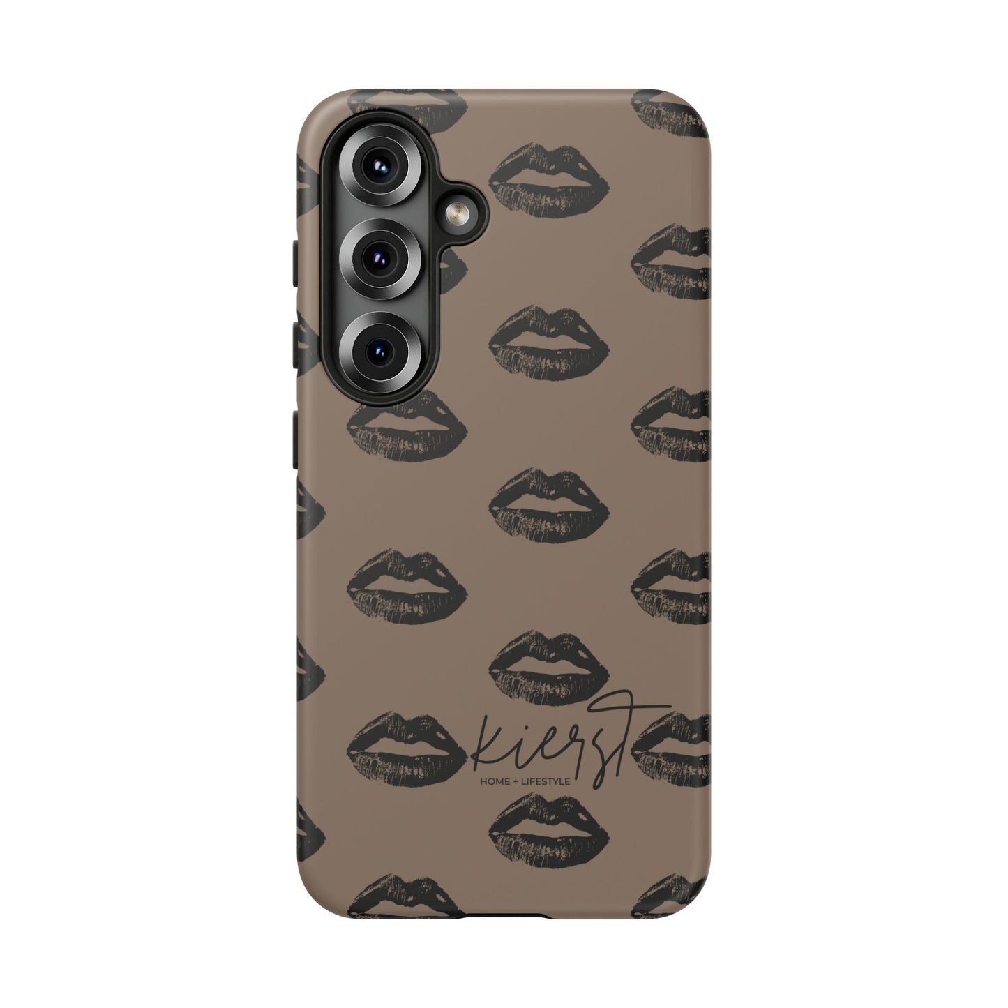 Black Lips and Mocha Samsung Galaxy Phone Case