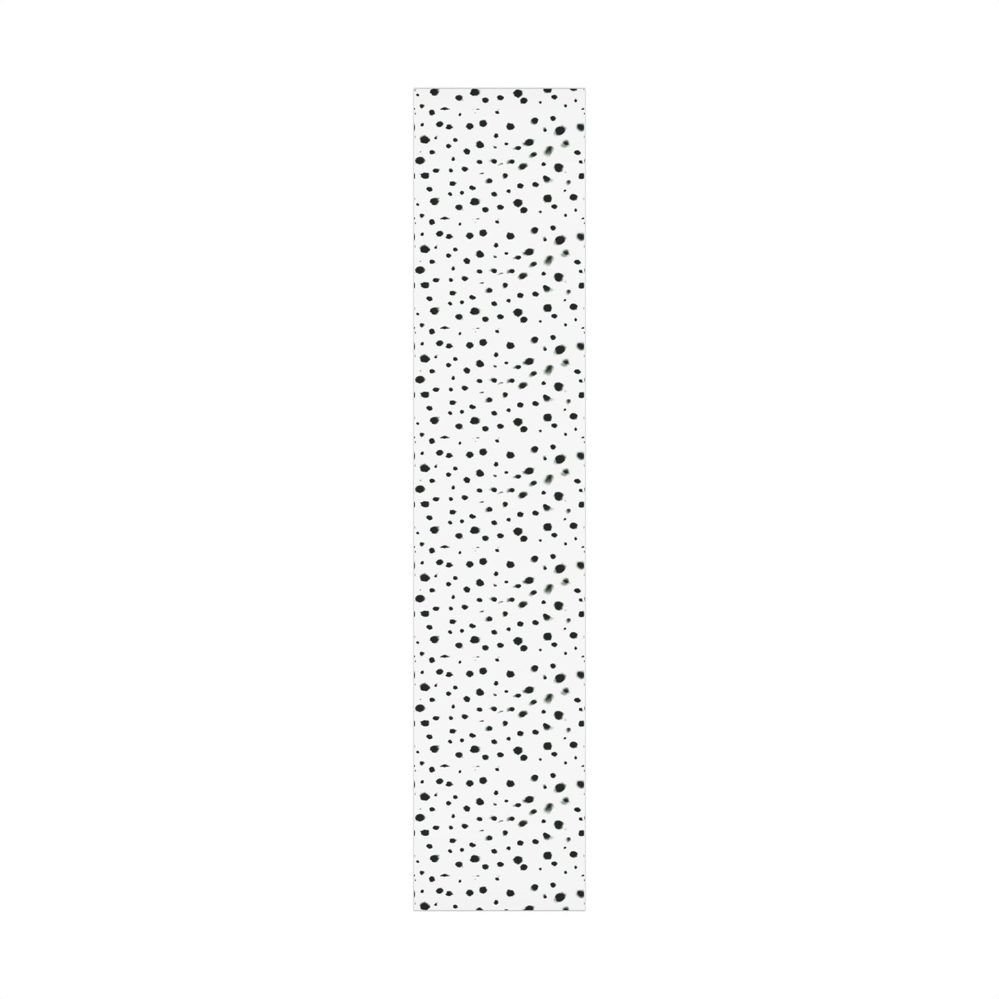 Smudged Black Spots on White Gift Wrapping Paper