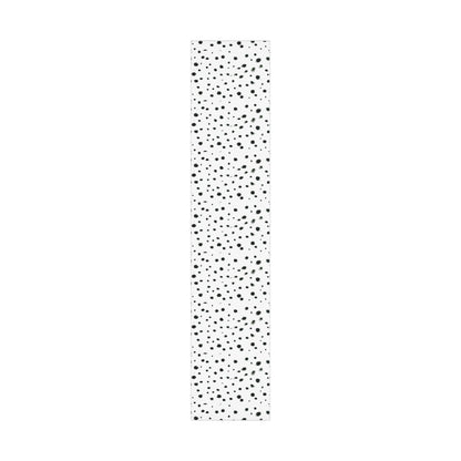 Smudged Black Spots on White Gift Wrapping Paper