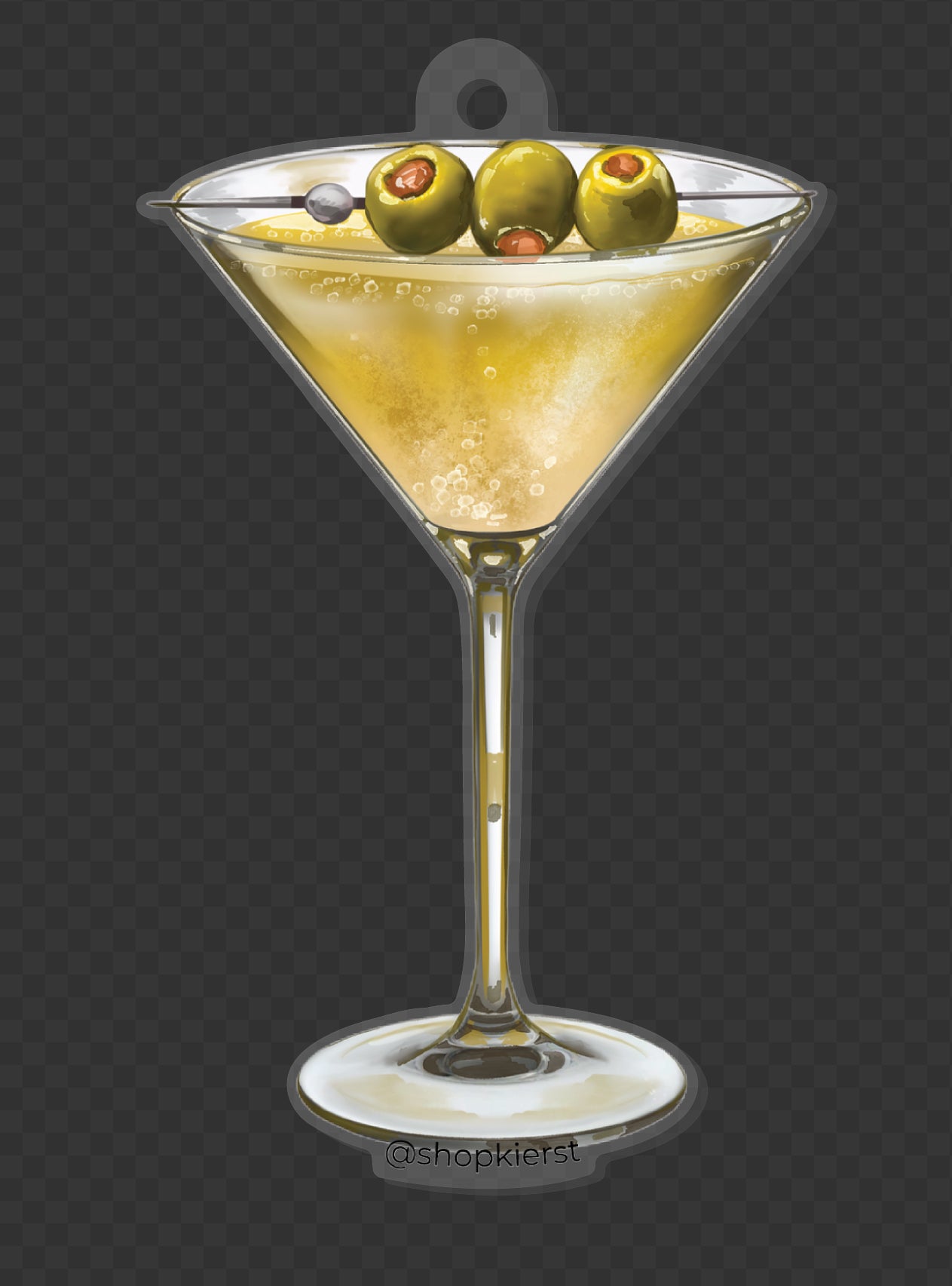 Dirty Martini II Ornament + Keychain