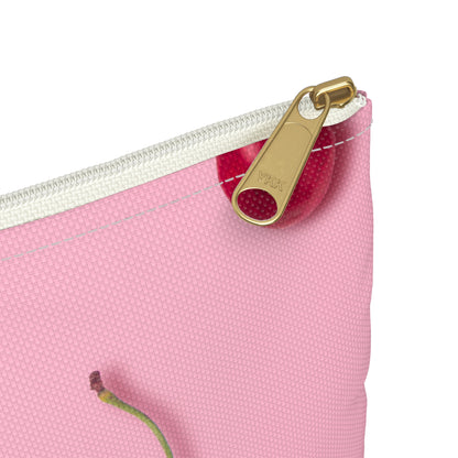 Cherries Accessory Pouch – Limited Edition Pop Cherry Print on Vibrant Pink