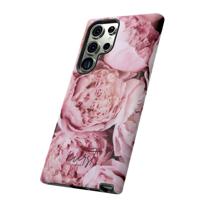 Pink Peonies Samsung Galaxy Case | A Floral Moment Lasts Longer Than Fresh Stems