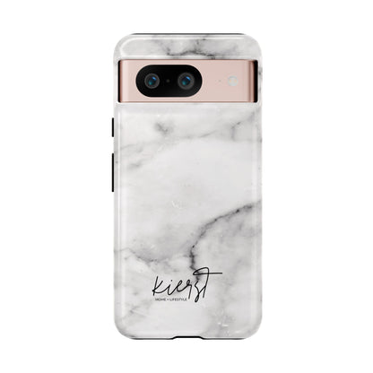 Lived-In White and Grey Marble Google Pixel Case | Elevated Essentials For Everyday