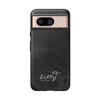 Black + Grey Snake Print Google Pixel Phone Case