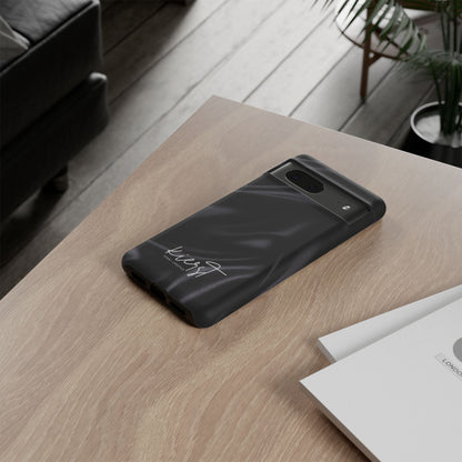 Black Silk Print Google Pixel Phone Case