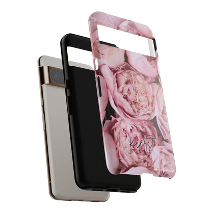 Pink Peonies Google Pixel Phone Case | Romantic Florals, Everyday Function