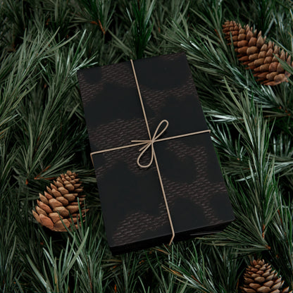 Black Leopard Gift Wrapping Paper