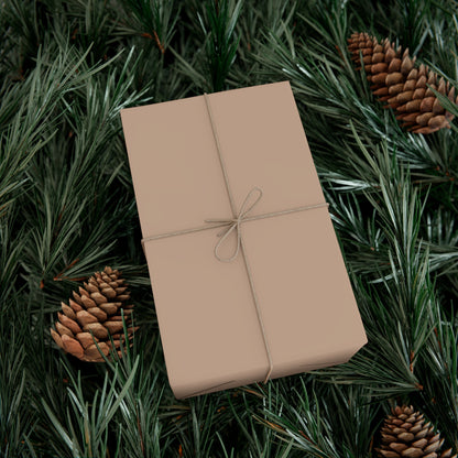 Classic Tan Gift Wrapping Paper – Minimalist Solid Neutral for Elevated Gifting