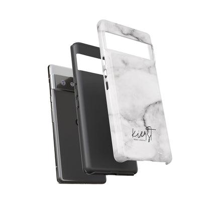 Lived-In White and Grey Marble Google Pixel Case | Elevated Essentials For Everyday