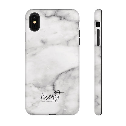 Lived-In White and Grey Marble iPhone Case | Curated Calm, Captured in Marble