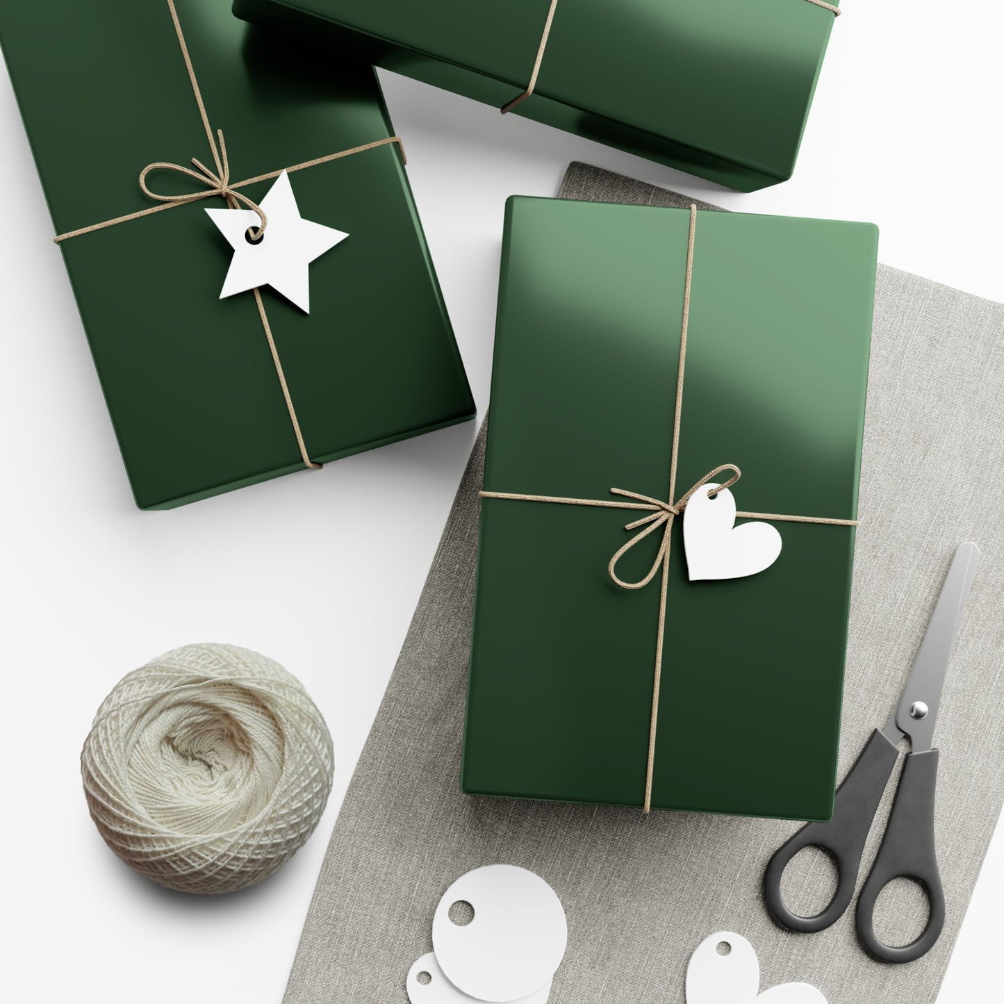 Hunter Green Gift Wrapping Paper