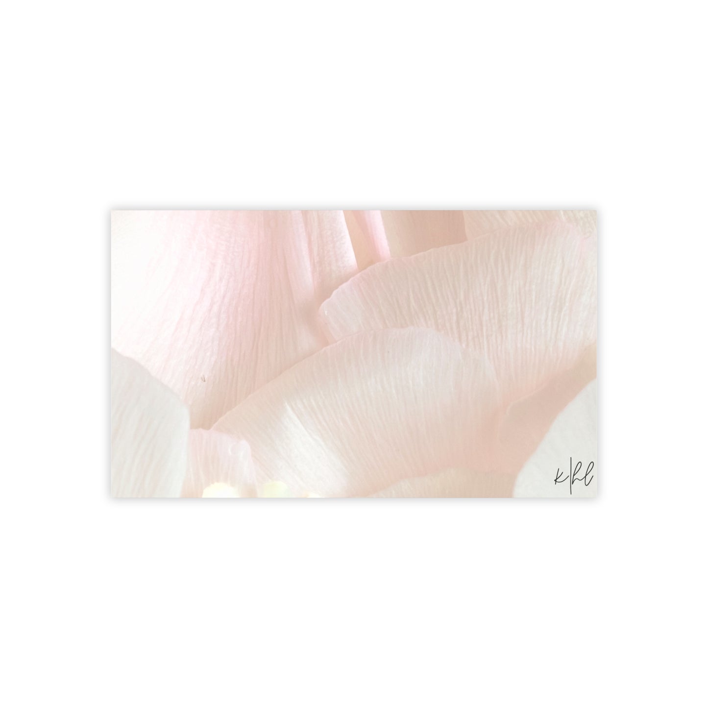 Iridescent Petals Post-it® Note Pad | Soft Pink Floral Sticky Notes for Elegant Everyday Reminders