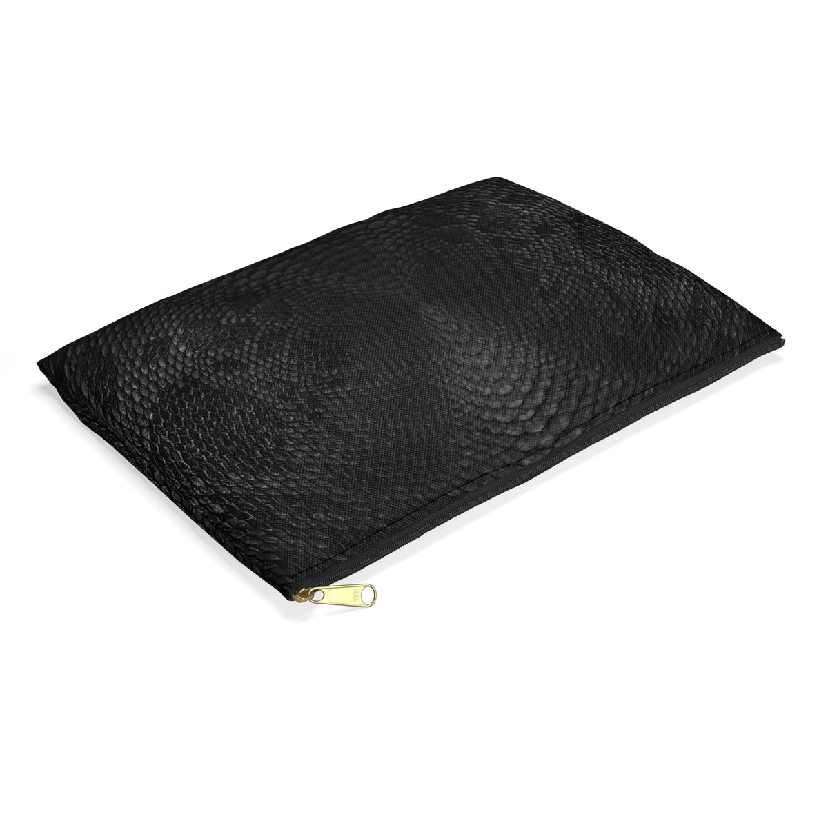 Black + Grey Snake Print Accessory Pouch