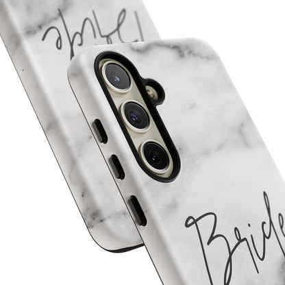 Bride Lived-In White and Grey Marble Samsung Galaxy Phone Case