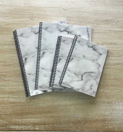 Lived-In Grey Marble Notebook