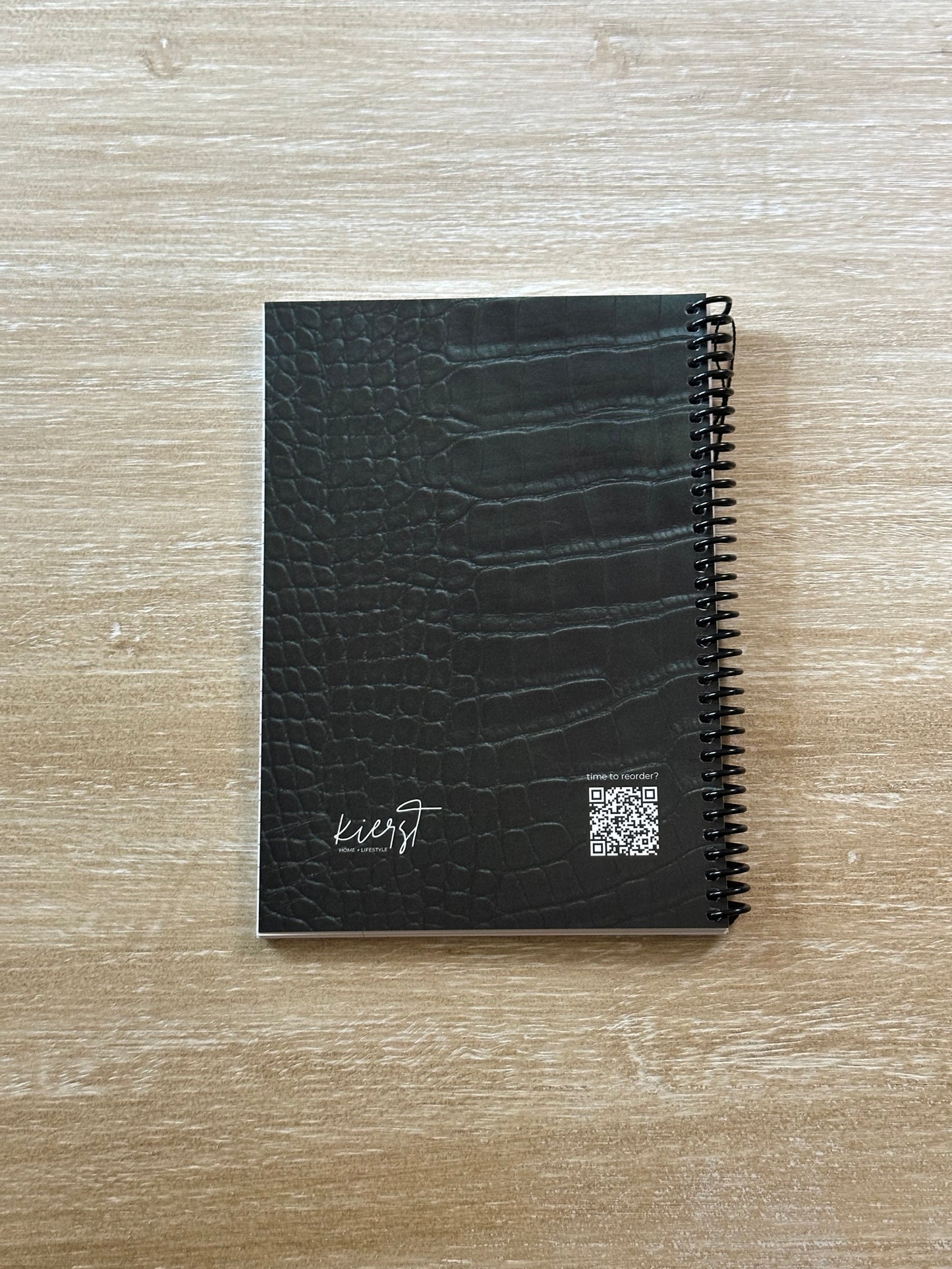 Emerald Crocodile Print Notebook