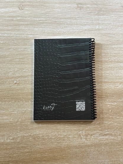 Emerald Crocodile Print Notebook